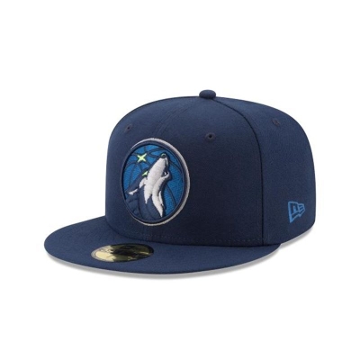 Minnesota Timberwolves Gorra | New Era NBA Team Color 59fifty Fitted Cap Mexico - Azules